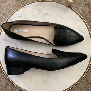 Cole Hans Dellora Skimmer Size 6.5 B Black Loafers